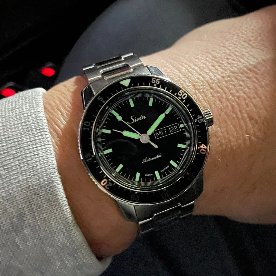 Sinn 104 on the wrist